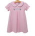 Trotter Street Girls Bunny Embroidery Collared Dress