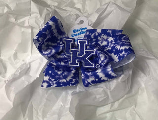 Spiral Tie Dye With UK Patch Bow-Hair Accessories-Simply Blessed Children's Boutique