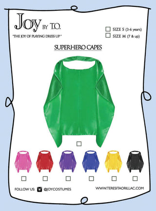 Superhero Cape Green-costumes-Simply Blessed Children's Boutique
