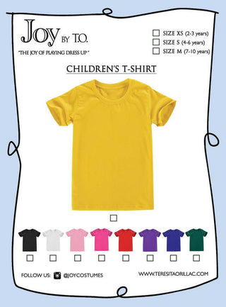 T-shirt Yellow-Girls Short Sleeve Shirts-Simply Blessed Children's Boutique