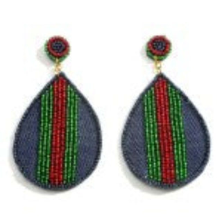 Teardrop Beaded Earrings