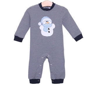 Trotter street kids Snowman Romper Christmas