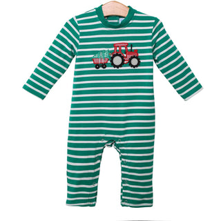 Christmas Tractor Romper