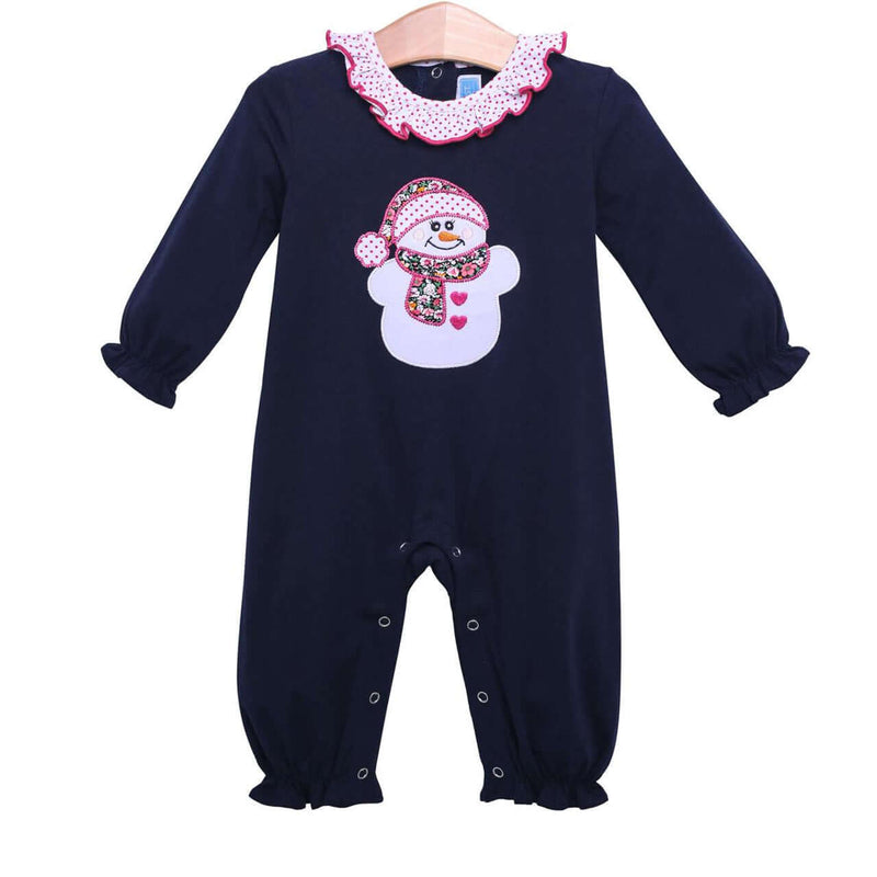Snowman Ruffle Romper Christmas