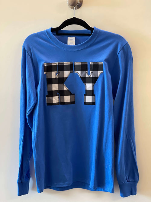 Ladies Royal Blue KY Long Sleeve Shirt