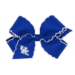 University of Kentucky (UK) Grosgrain Hair Bow-Hair Accessories-Simply Blessed Children's Boutique