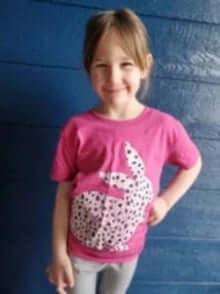 Girls Pink Spotted Bunny Shirt - Mom & Me
