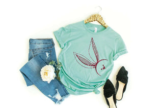 Youth Glitter Bunny Shirt - Mom & Me - Simply Blessed Children's Boutique