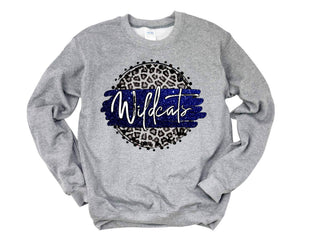 Youth Wildcats Royal Blue Sweatshirt-Girls Sweatshirt/Pullover-Simply Blessed Children's Boutique