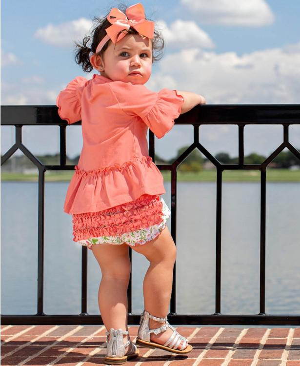 Coral Bow Headband-Girls-Simply Blessed Children's Boutique