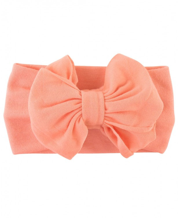 Coral Big Bow Headband-Girls-Simply Blessed Children's Boutique