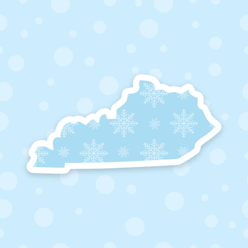 Kentucky Snowflake State Sticker-Simply Blessed Children's Boutique