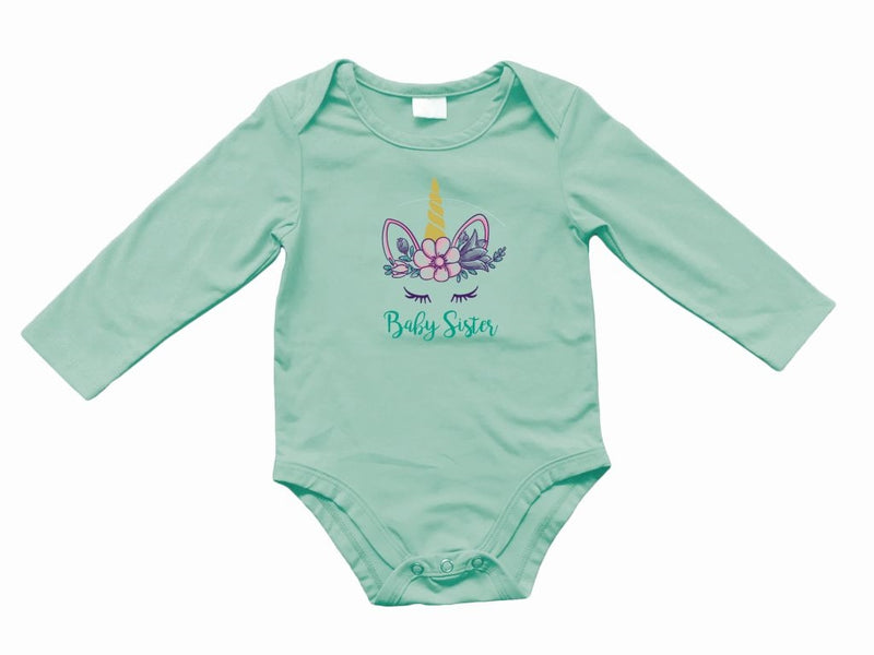 Baby Sister Unicorn Onesie-Girls-Simply Blessed Children's Boutique
