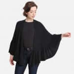 Solid Black Shawl Wrap