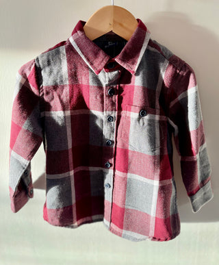 Boys Flannel Button-Down Shirt