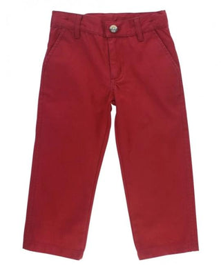 Cranberry Straight Chino Pants-Boys-Simply Blessed Children's Boutique