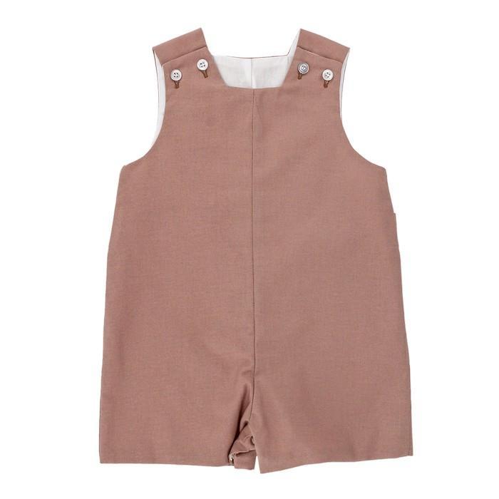 Bailey Boys Solid Brown John John-Infants-Simply Blessed Children's Boutique