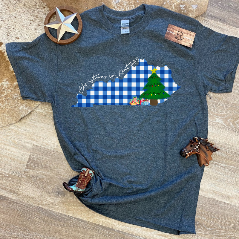 Christmas in Kentucky Ladies T-Shirt