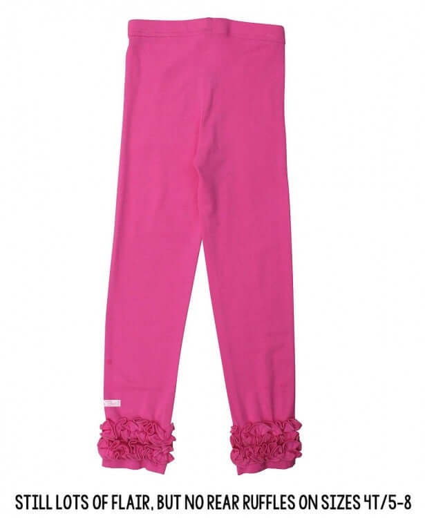 Candy Pink Ruffle Leggings