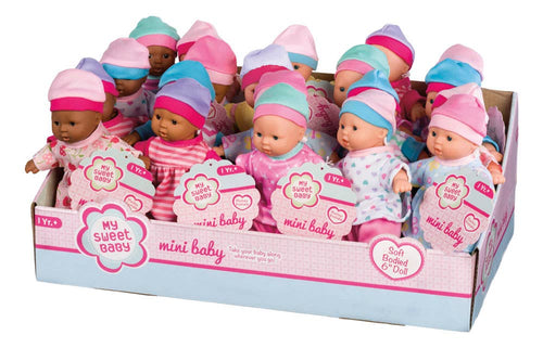 My Sweet Baby 6" Mini Babies-Asst Skin Tones Dolls