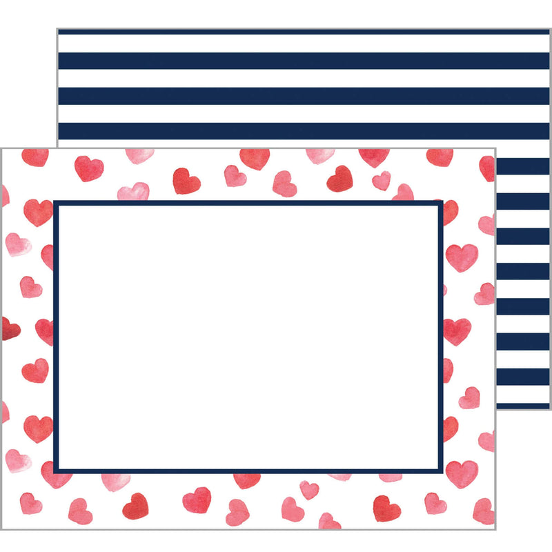 Hearts Flat Notecard