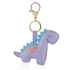 Lilac Dino Charm Keychain