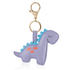 Lilac Dino Charm Keychain