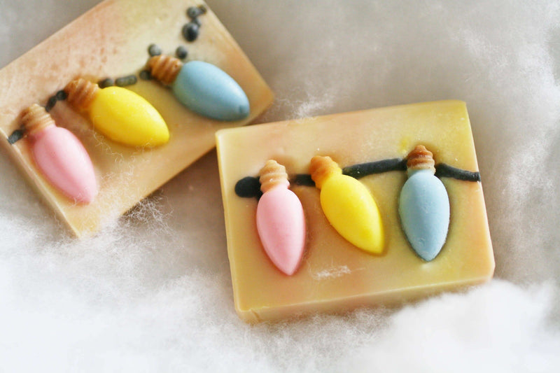 Christmas Light Bulb Soap (Sweet Nectar and Hibscus)