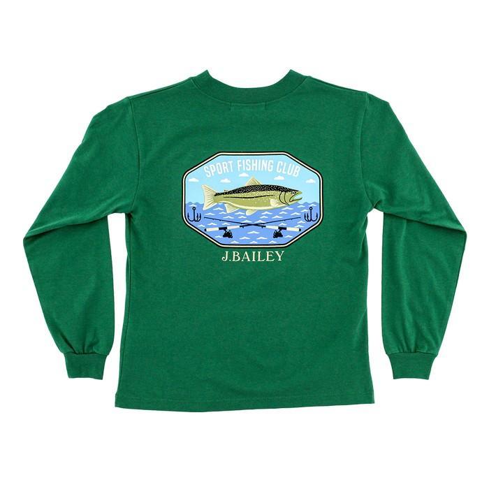 J Bailey Green Boys Fishing Shirt-Boys-Simply Blessed Children's Boutique