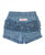 Light Wash Denim Ruffle Shorts-Girls-Simply Blessed Children's Boutique