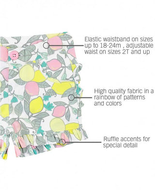 Make Lemonade Ruffle Shorts-Girls-Simply Blessed Children's Boutique