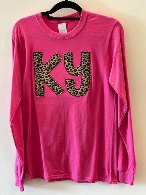 Hot Pink Cheetah Print KY shirt