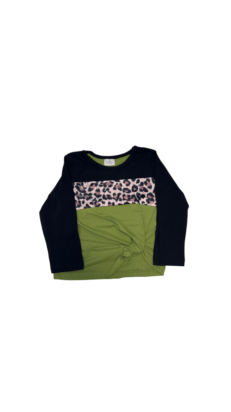Mom & Me Green Cheeta Shirt