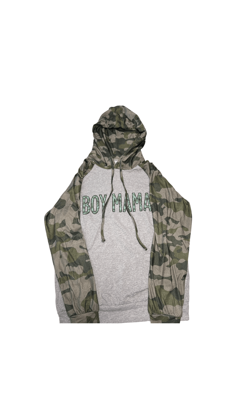 Boy Mama Army Print Long Sleeve