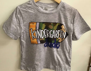 Back To School Boys Grey Dude Shirts