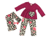 Fuchsia Floral Outfit with Scarf