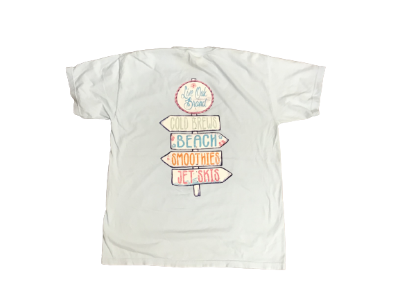 live oak brand girls youth beach days t-shirt