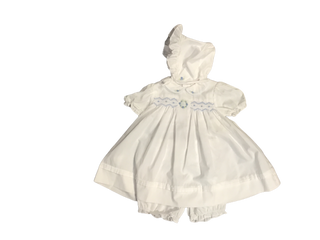 Petit Ami Baby Girl White Diaper Set