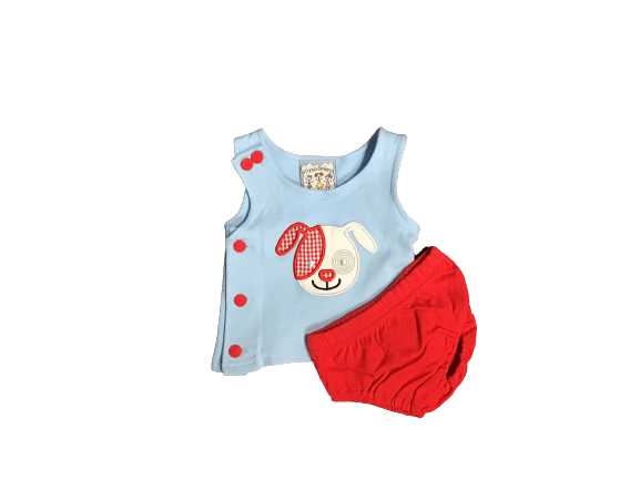 Three Sisters Baby Summer Doggie Boys Outfit