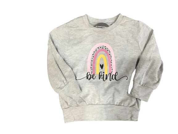 Mom & Me Be Kind Grey Long Sleeve Shirt