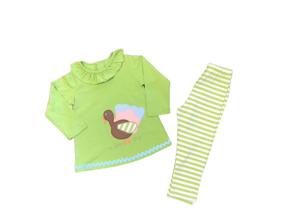 Turkey Trot Tunic Pant Set Girls