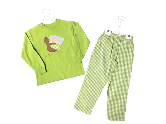 Turkey Trot, Boys Pant Set