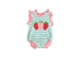 Three Sisters Baby Strawberry Applique Onesie