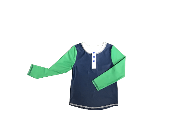 Mud Pie Navy Boys Rash Guard Swim Shirt