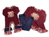 Floral Feathered Turkey Girls Romper & Outfit