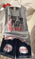 There's No Place Like Home Girls Softball Short Outfit