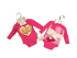 3 Piece Layette Hot Pink My Heart Belongs To Mommy