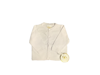 Petit Ami white unisex cardigan