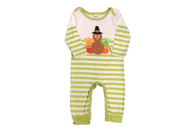 Turkey & Football Boys Romper