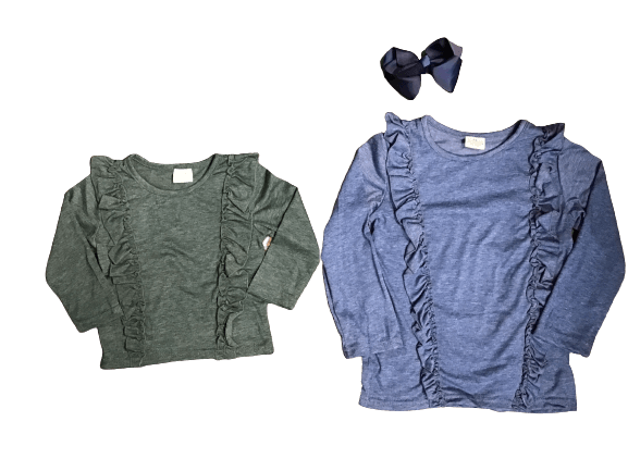 Ruffle Long Sleeve Shirt